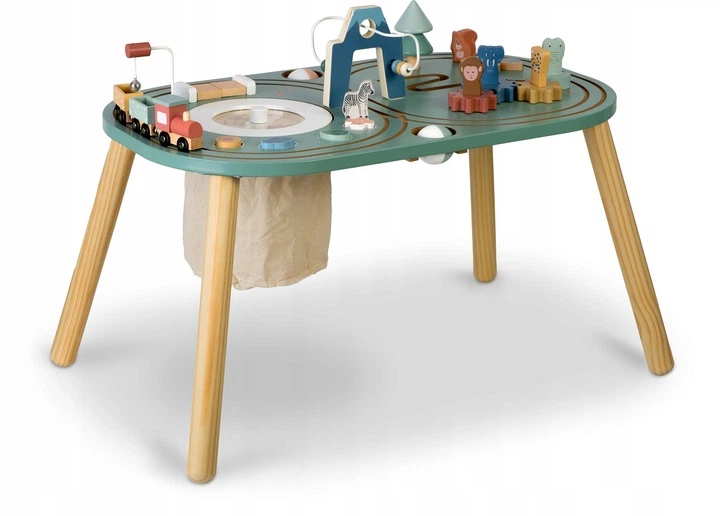Drewniany stolik edukacyjny Nukido NK-865 Sensoryczny 786500 (5903890622305) - obraz 2