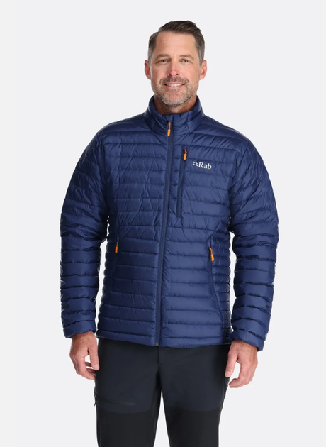 Куртка мужская зимняя. Rab Microlight Jacket, Deep Ink (Marmalade), L (RB QDB-16-DIM-LRG) - изображение 7