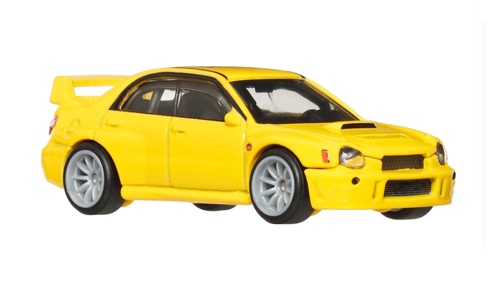 Машинка Premium Hot Wheels Subaru Impreza WRX Thrill Climbers 1:64 JKF21 Yellow - зображення 5