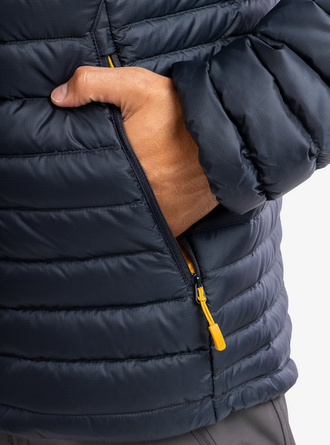 Куртка мужская зимняя. Rab Microlight Jacket, Beluga, XL (RB QDB-16-BE-XL) - изображение 12
