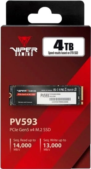 SSD диск Patriot Viper VP539 4TB M.2 NVMe 2.0 PCIE Gen5 x4 (PV593P4TBM28H) - зображення 2