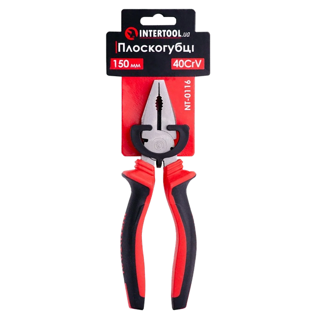 Плоскогубці 150 мм CrV Intertool (NT-0116) - Фото 2 Плоскогубці 150 мм CrV Intertool (NT-0116) - изображение 2