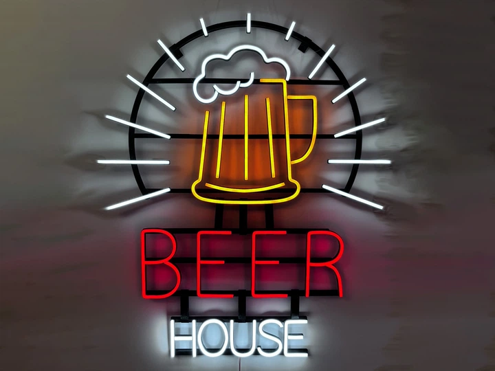 Неоновая вывеска Beer house 921x748 Комбинированный - Фото 3 Неоновая вывеска Beer house 921x748 Комбинированный - изображение 3