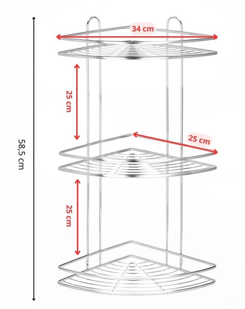 Полиця для ванної кімнати SPRINGOS HA7542 (5908455306416) - зображення 7