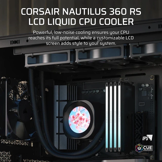 Система водяного охолодження Corsair Nautilus 360 RS LCD (CW-9061033-WW) - зображення 2