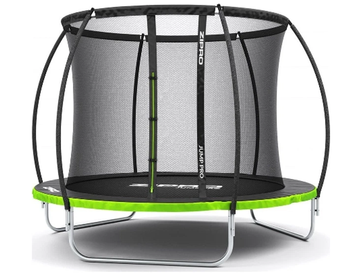 Батут Zipro Jump Pro Premium з внутрішньою сіткою 8 футів 252 см чорно-зелений - Фото 1 Батут Zipro Jump Pro Premium з внутрішньою сіткою 8 футів 252 см чорно-зелений - изображение 1