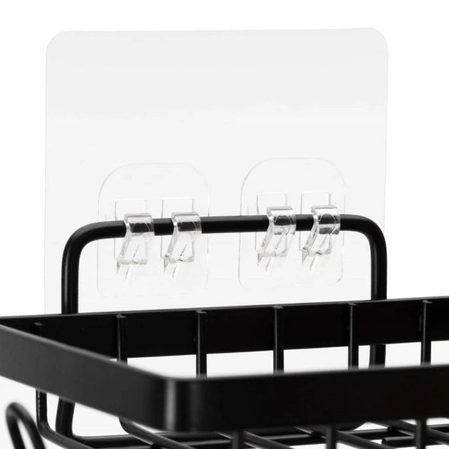 Набір полиць для душу SPRINGOS HA7544 5 шт Чорні (5908455306478) - зображення 5