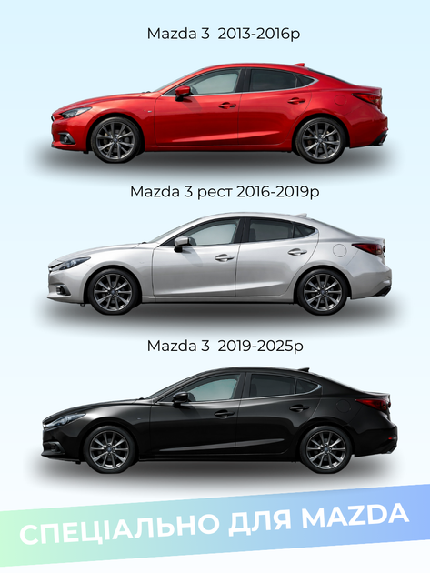 Щетки стеклоочистителя Mazda 3 2013-2025г дворники пара для Mazda 3 комплект - изображение 8