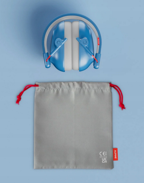 Alpine Muffy Kids Blue — детские противошумные наушники 25 дБ (SNR), защита слуха для детей 5-16 лет, синие - Фото 6 Alpine Muffy Kids Blue — детские противошумные наушники 25 дБ (SNR), защита слуха для детей 5-16 лет, синие - изображение 6