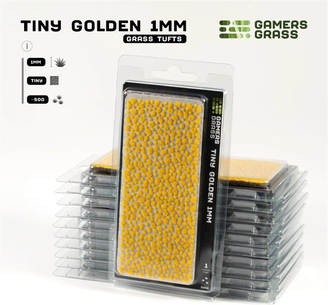 Dekor Gamers Grass Miniaturowe kępki –mini 1 mm Złote (738956791733) - obraz 3