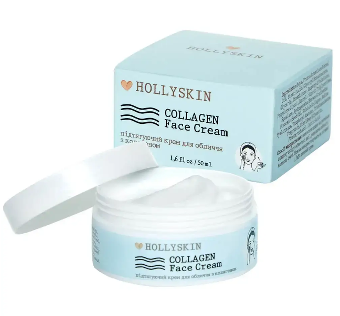 Подтягивающий крем для лица с коллагеном HOLLYSKIN Collagen Face Cream - изображение 2