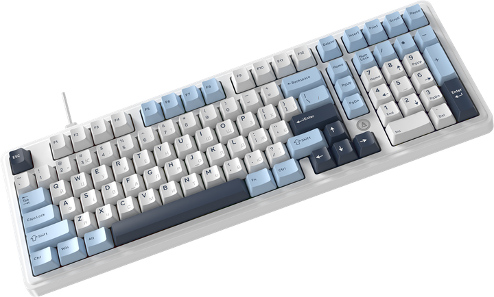 Клавиатура проводная Ajazz AK980 MAX Magnetic Switch USB White