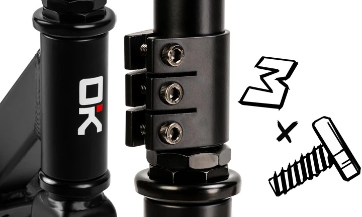 Hulajnoga dziecięca Soke 1601 EVO Czarno-niebieski (5908220470304) - obraz 3