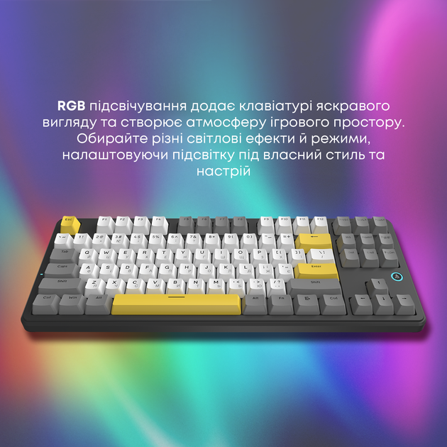 Клавиатура проводная Ajazz AK870 V2 Flying Fish Switch USB Black