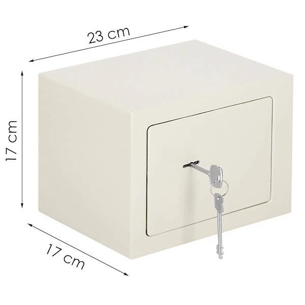 Домашній сейф SPRINGOS HA5051 23 x 17 x 17 см Бежевий (5907719430737) - зображення 7