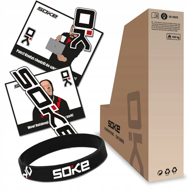 Hulajnoga dziecięca Soke 1546 GO Różowo-niebieska (5903890605018) - obraz 6