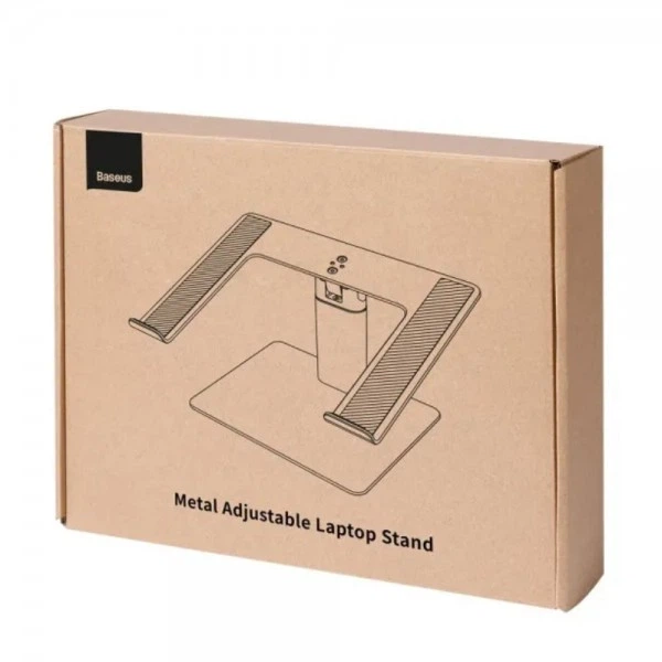 Підставка Baseus Metal Adjustable Laptop Stand Silver (LUJS000012) (18317) - Фото 2 Підставка Baseus Metal Adjustable Laptop Stand Silver (LUJS000012) (18317) - изображение 2