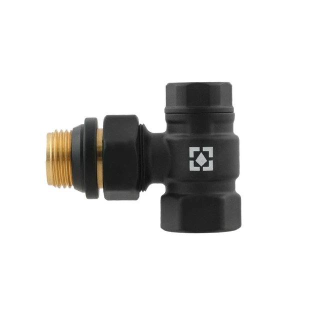 Комплект для подключения радиатора угловой Raftec BLACK термостатический 1/2" DKTU11-B - изображение 5