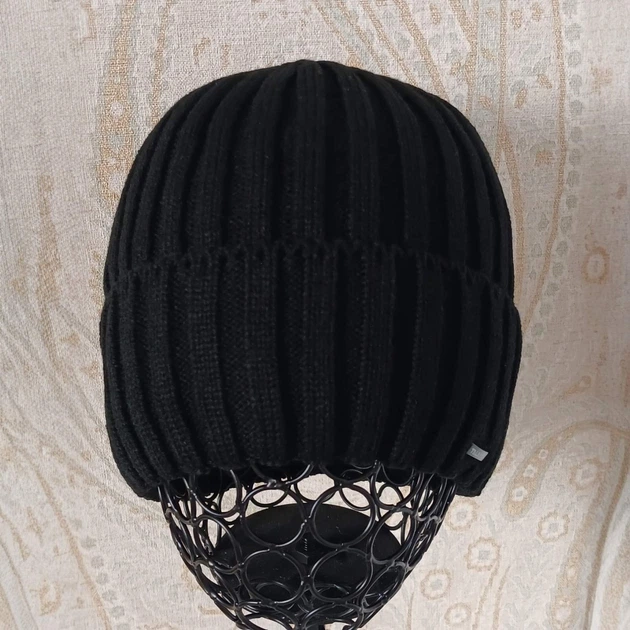 Шапка мужская Talan теплая с подворотом зима подкладка флис черная one size (1649B) - Фото 2 Шапка мужская Talan теплая с подворотом зима подкладка флис черная one size (1649B) - изображение 2
