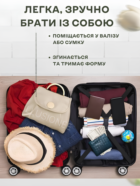 Косметичка органайзер дорожная travel сумка кейс в дорогу раскладная с ручкой для путешествий поездок хранения косметики бьюти аксессуаров туалетных принадлежностей лекарств средств ухода за лицом телом личних вещей 30×30×25 см бежевая 3DTOYSLAMP - изображение 10