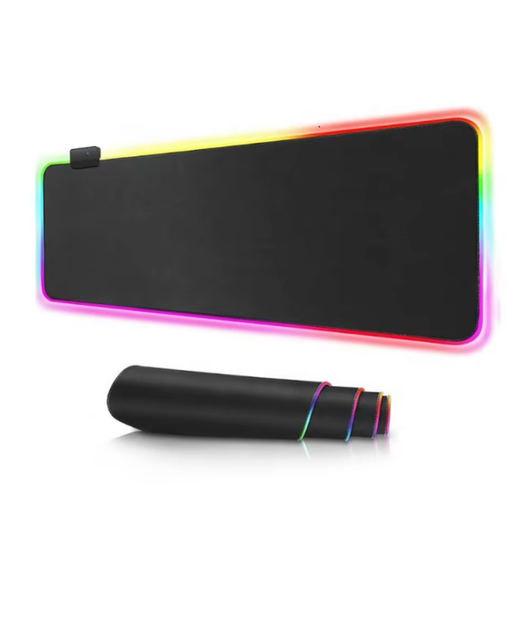 Игровая поверхность коврик для мышки большой 90*40см с подсветкой RGB Led игровой коврик TWolf для мыши и клавиатуры для компьютера - Фото 4 Игровая поверхность коврик для мышки большой 90*40см с подсветкой RGB Led игровой коврик TWolf для мыши и клавиатуры для компьютера - изображение 4