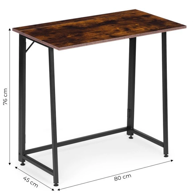 Комп'ютерний стіл ModernHome by Multistore складаний 80 x 45 см Витриманий горіх (TH-FD-7-16) - зображення 8