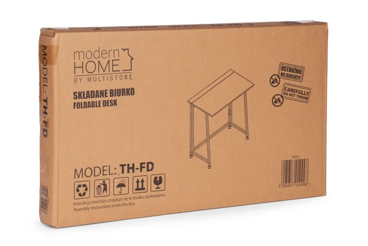 Комп'ютерний стіл ModernHome by Multistore складаний 80 x 45 см Витриманий горіх (TH-FD-7-16) - зображення 9
