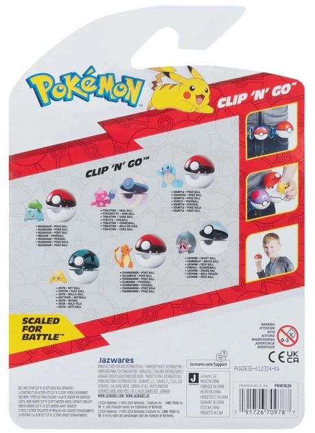 Фігурка Jazwares Pokemon Clip N Go Squirtle з Poke Ball (PKW3636) (191726709787) - зображення 2