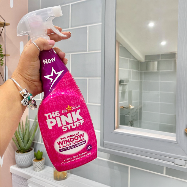 Cпрей для мытья окон Pink Stuff с уксусом, 750 мл - изображение 3