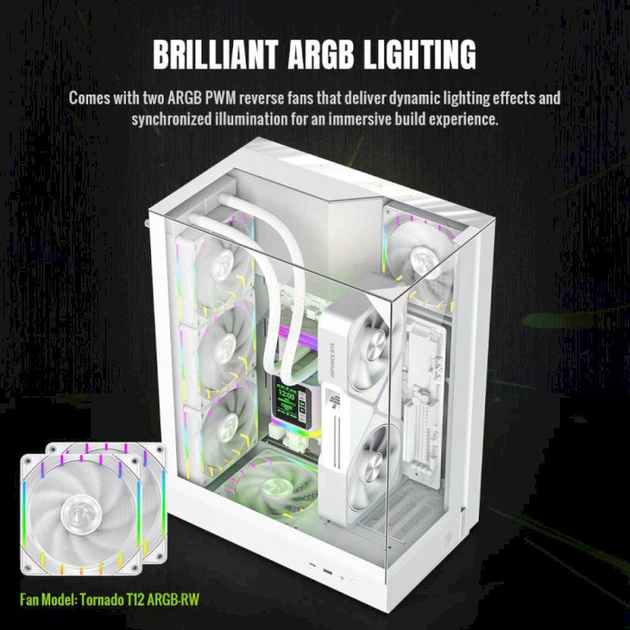 Корпус GameMax T20 White with window (T20 WH) - зображення 9