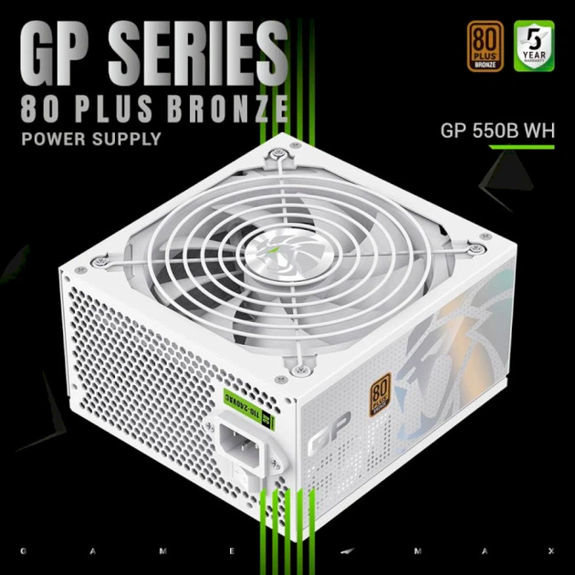 Блок живлення GameMax 550W GP 550B White (GP 550B WH) - изображение 6