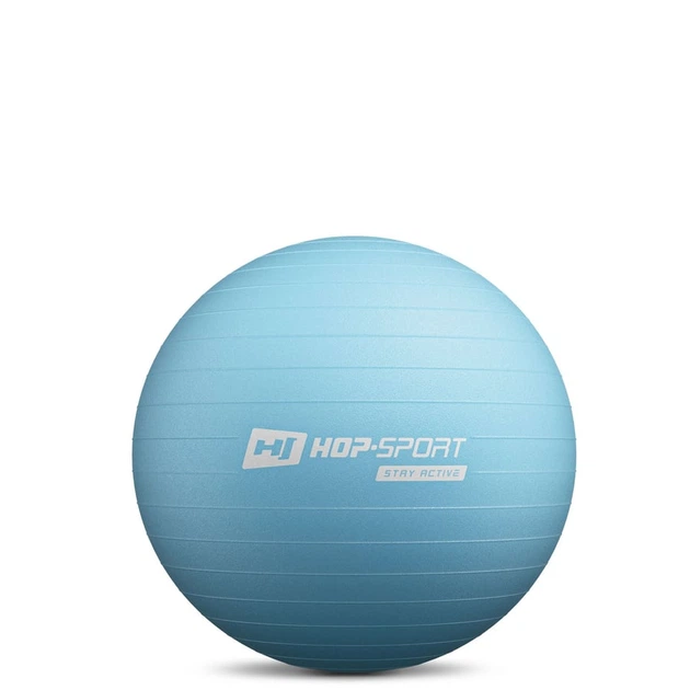Фитбол Hop-Sport 45см голубой + насос - изображение 2