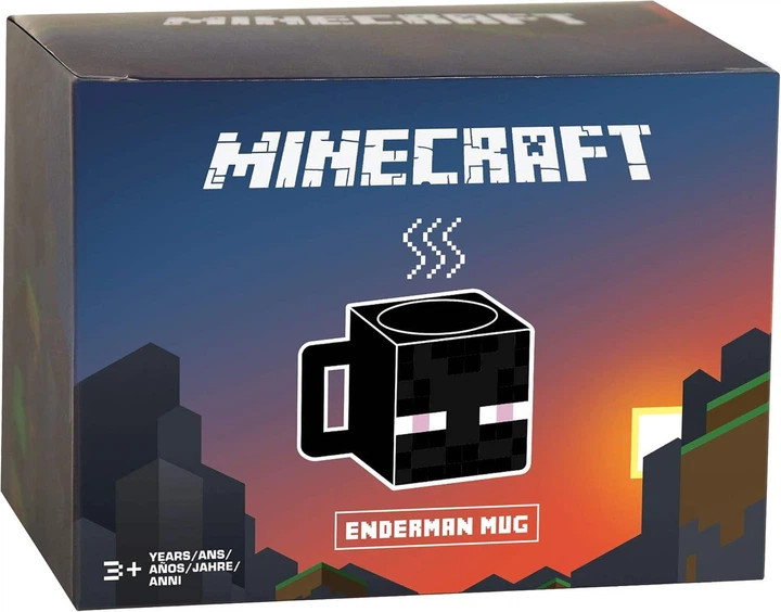 Чашка майнкрафт кружка minecraft эндермен enderman подарок мальчику и девочке геймеру ребенку сувенир черная - изображение 4