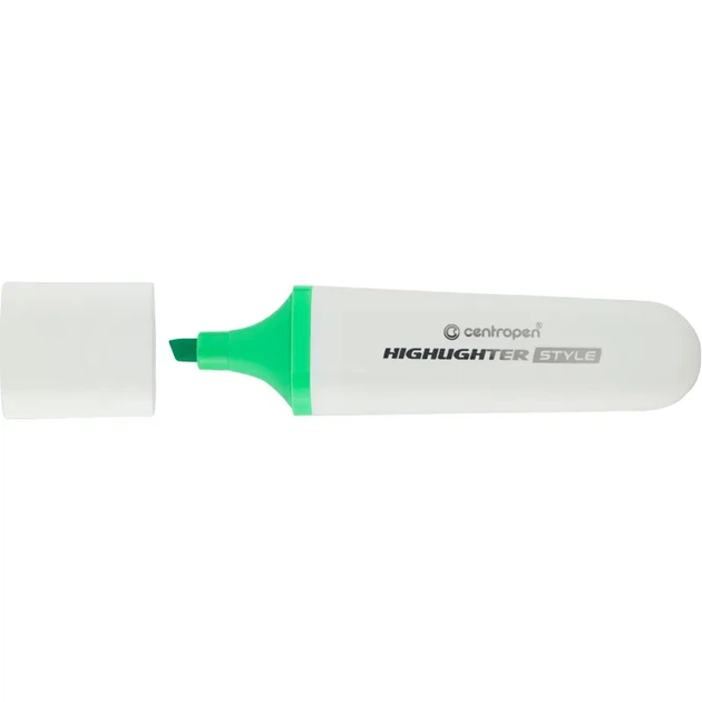 Маркер текстовий Highlighter Style 1-4,6 мм клин зелений CENTROPEN - Фото 1 Маркер текстовий Highlighter Style 1-4,6 мм клин зелений CENTROPEN - изображение 1