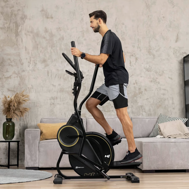 Орбитрек-степпер Hop-Sport HS-450B Dynamic Black-Gold до 120 кг Bluetooth - изображение 2