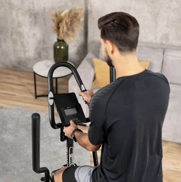 Орбитрек-степпер Hop-Sport HS-450B Dynamic Black-Gold до 120 кг Bluetooth - изображение 5