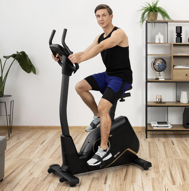 Велотренажер Gymtek XB4500 золотой. Электромагнитный, до 140 кг, 16 программ, для дома, фитнеса - Фото 8 Велотренажер Gymtek XB4500 золотой. Электромагнитный, до 140 кг, 16 программ, для дома, фитнеса - изображение 8