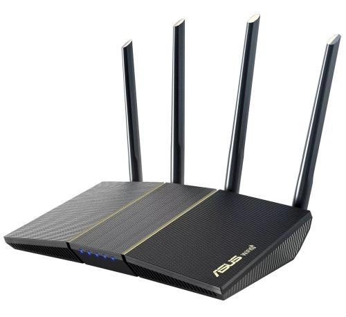 Роутер Asus RT-AX57, чорний, WiFi 6 (2.4GHz до 574 MB/s / 5GHz до 2402 MB/s), 4xGLan, 1xGWan, 4 дводіапазонні антени - Фото 1 Роутер Asus RT-AX57, чорний, WiFi 6 (2.4GHz до 574 MB/s / 5GHz до 2402 MB/s), 4xGLan, 1xGWan, 4 дводіапазонні антени - зображення 1