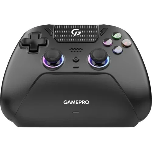 Геймпад GamePro GPS20BDOC, чорний, док-станція, бездротовий (bloetooth 5.3/USB 2.4GHz/Type-C), для ПК/PS3/PS4/PS5/ - Фото 1 Геймпад GamePro GPS20BDOC, чорний, док-станція, бездротовий (bloetooth 5.3/USB 2.4GHz/Type-C), для ПК/PS3/PS4/PS5/ - зображення 1