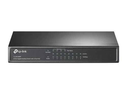 Комутатор TP-LINK TL-SG1008P, 8x100/1000 Mb/s, PoE 65.2W, металевий корпус, некерований - Фото 1 Комутатор TP-LINK TL-SG1008P, 8x100/1000 Mb/s, PoE 65.2W, металевий корпус, некерований - зображення 1