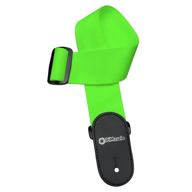 Ремень для гитары DIMARZIO NYLON WITH LEATHER ENDS (NEON GREEN) - Фото 1 Ремень для гитары DIMARZIO NYLON WITH LEATHER ENDS (NEON GREEN) - изображение 1