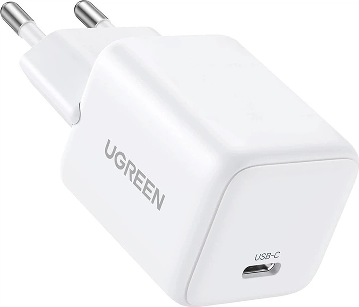 Ładowarka sieciowa Ugreen Nexode N Series X513 30W GaN 1x USB-C + kabel USB-C 1 m White (6941876260133) - obraz 3