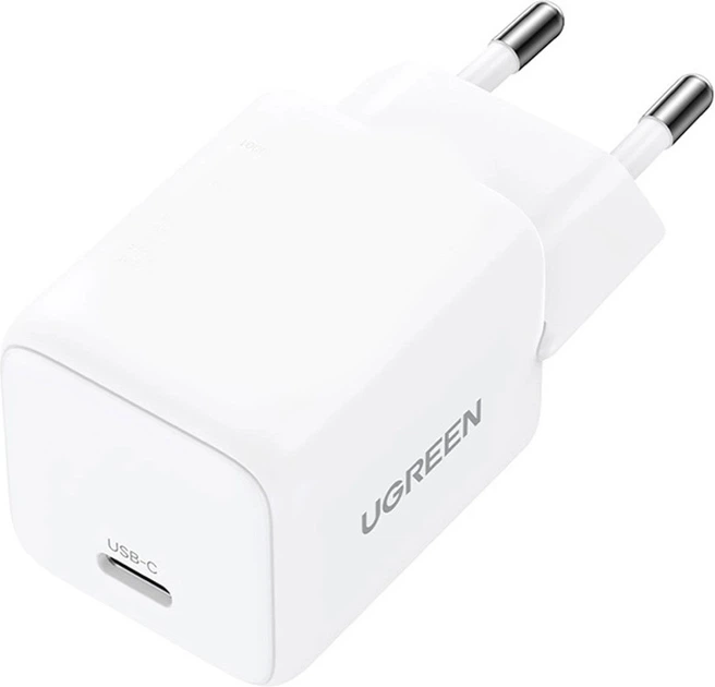 Ładowarka sieciowa Ugreen Nexode N Series X513 30W GaN 1x USB-C + kabel USB-C 1 m White (6941876260133) - obraz 5