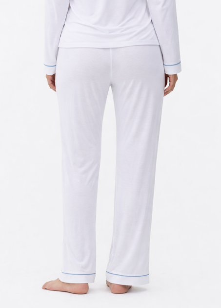 Жіночі піжамні штани Primark Jersey Boyfriend Pyjama Bottoms М для дому та сну Білий (8785) - зображення 3