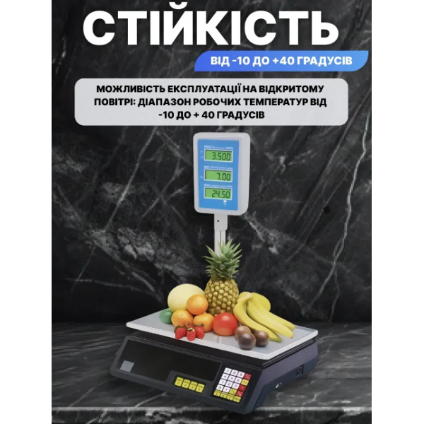 Торговые весы со стойкой от сети D&T Smart 50 KG/6V/5GR DT00505388 - изображение 3