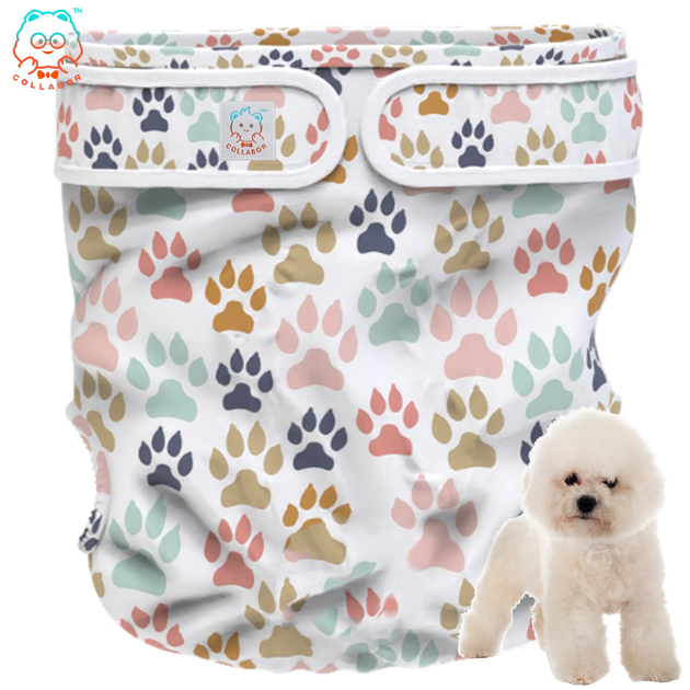 Багаторазовий підгузок для сук COLLABOR Paw Print DCS004-07, XS без отвору для хвоста - Фото 1 Багаторазовий підгузок для сук COLLABOR Paw Print DCS004-07, XS без отвору для хвоста - зображення 1