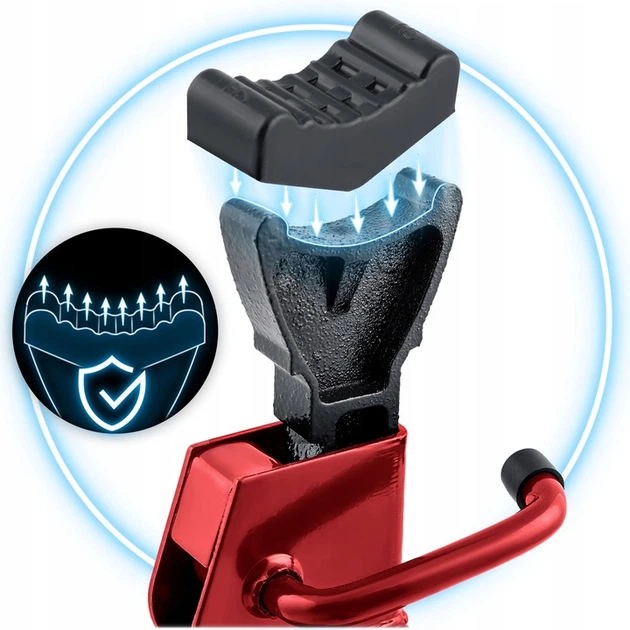 Kobyłki podporowe Humberg 538401 HM-384 samochodowe 3000 kg 2 szt Czerwone (5903890629854) - obraz 5