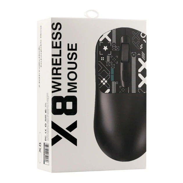 Беспроводная компьютерная мышь TWolf X8 аккумуляторная 2.4G + Bluetooth, черная - изображение 3