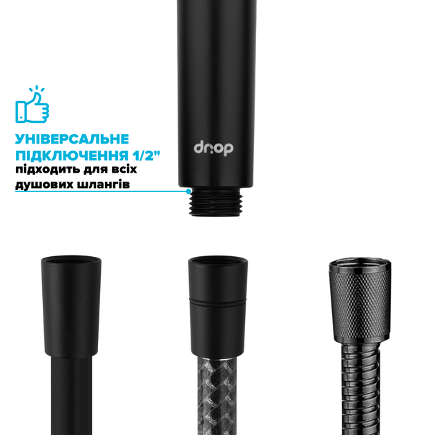 Фильтрующая душевая лейка DROP SPA1F-NANO100BF с NANO SPA потоком - изображение 8