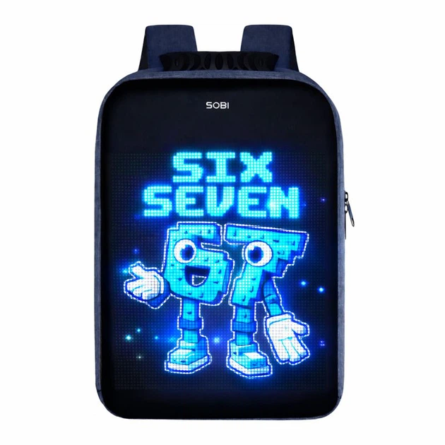 Рюкзак Sobi Pixel Max SB9703 Blue с LED экраном - Фото 1 Рюкзак Sobi Pixel Max SB9703 Blue с LED экраном - изображение 1